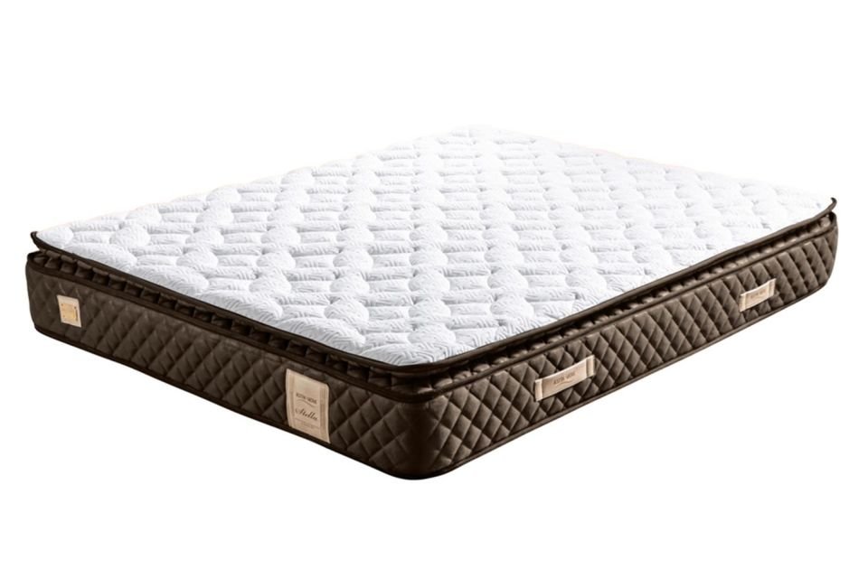 Stella Pedli Ortopedik Yaylı Yatak Koyu Kahverengi - 100x200