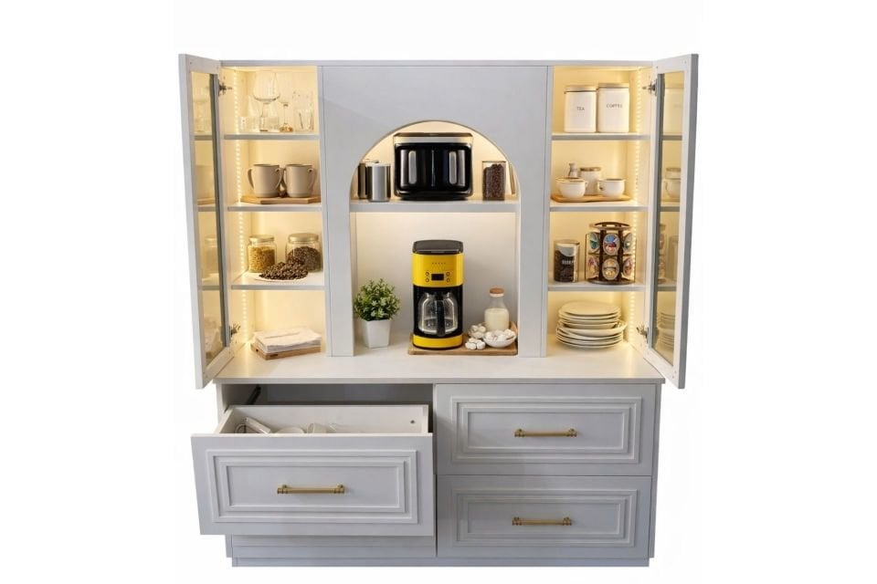 Valencia LED Aydınlatmalı Kahve Köşesi