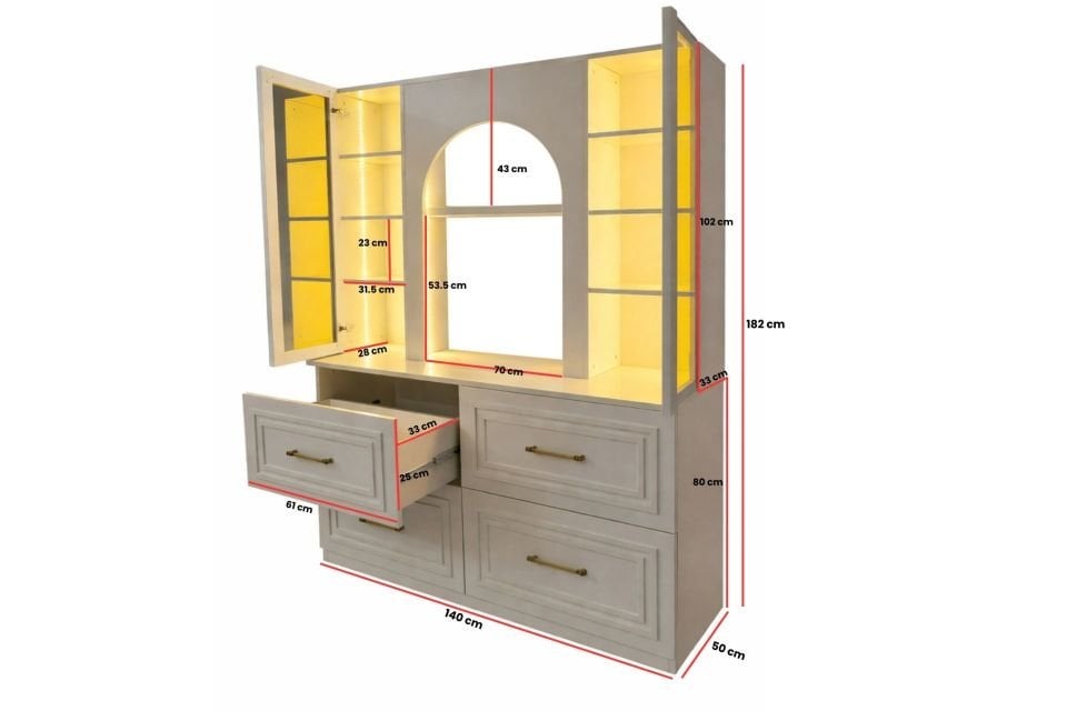 Valencia LED Aydınlatmalı Kahve Köşesi