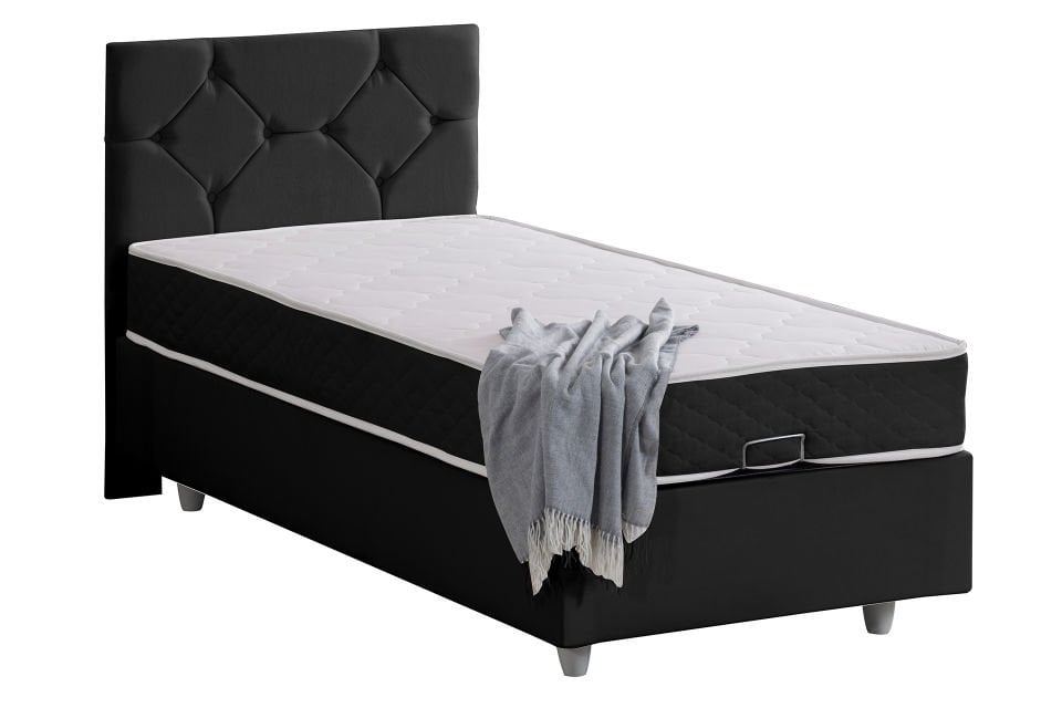 Glamis Baza Başlık Letto Yatak Seti 90 x 200 - Antrasit