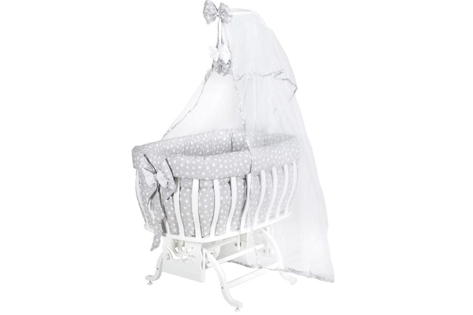 Fiyonklu Yıldızlı MDF Sallanan Beşik