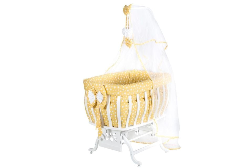 Fiyonklu Yıldızlı MDF Sallanan Beşik