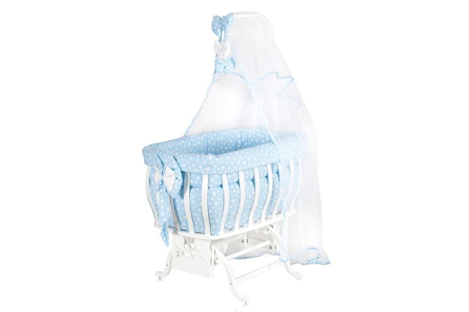 Fiyonklu Yıldızlı MDF Sallanan Beşik