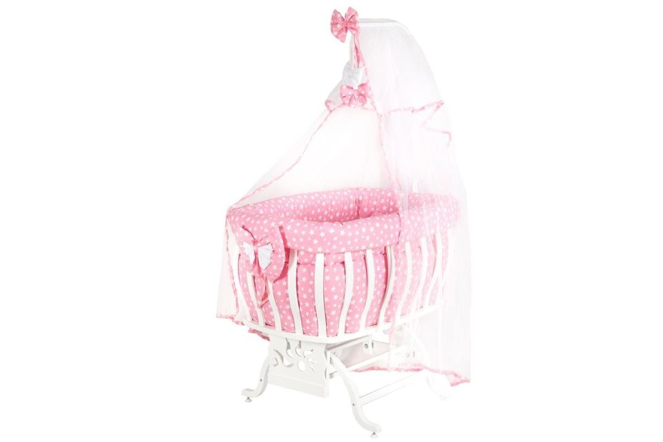 Fiyonklu Yıldızlı MDF Sallanan Beşik