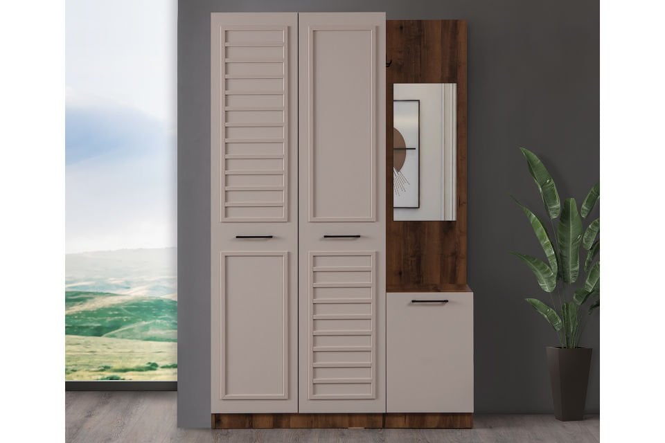 Polo Aynalı Portmanto