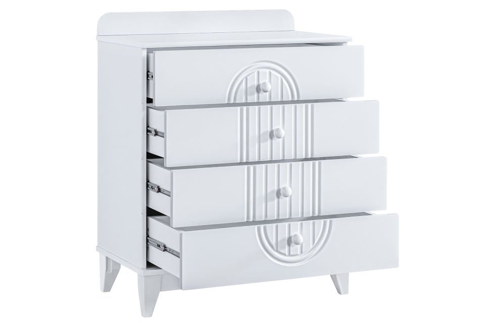 Klas 4 Çekmeceli Şifonyer - Beyaz