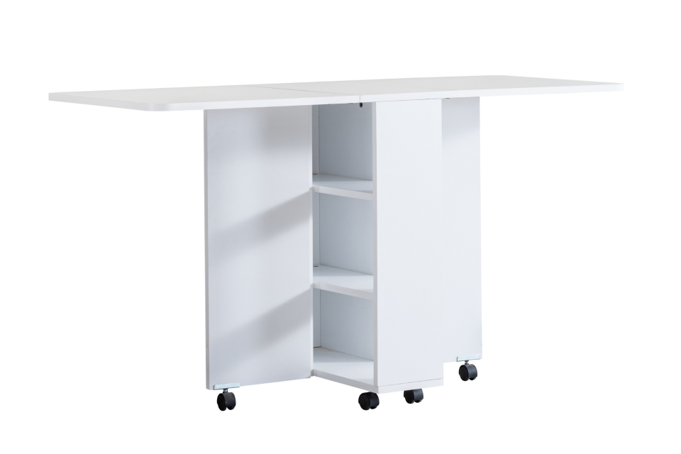 Blesk Katlanabilir Tekerlekli Çok Amaçlı Yemek Masası