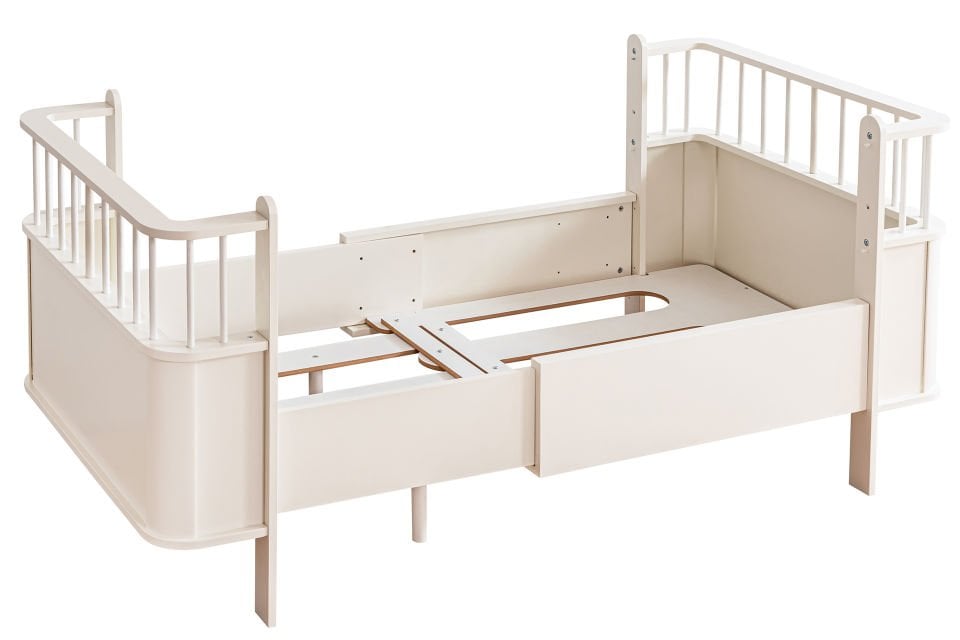 Dünya MDF Büyüyen Beşik 80x130 - Beyaz