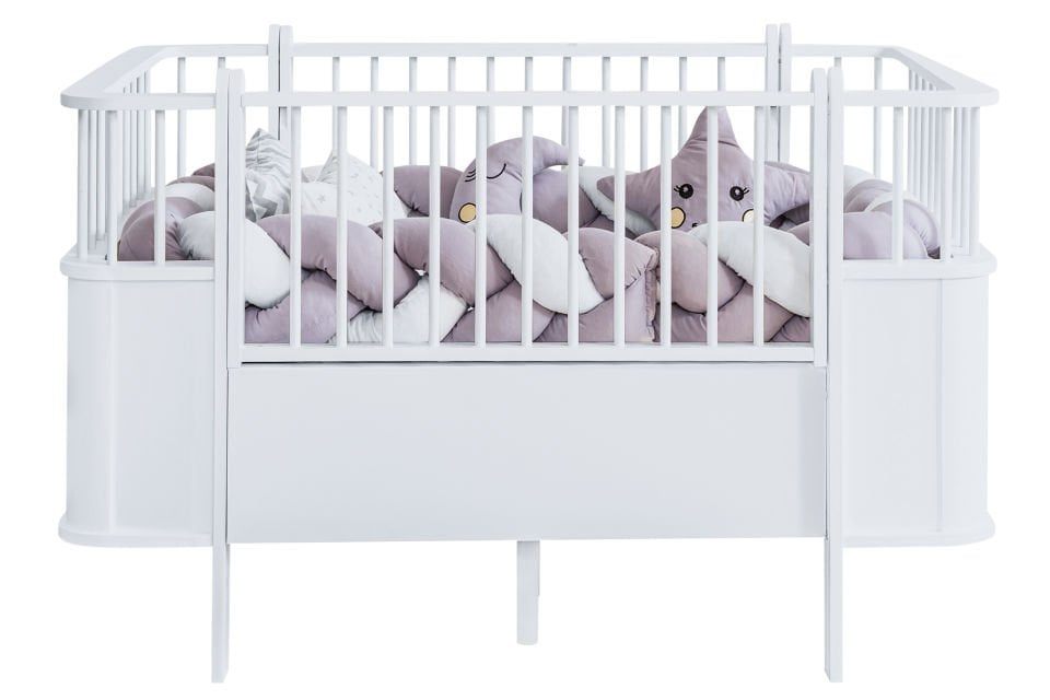 Dünya MDF Büyüyen Beşik 80x130 - Beyaz