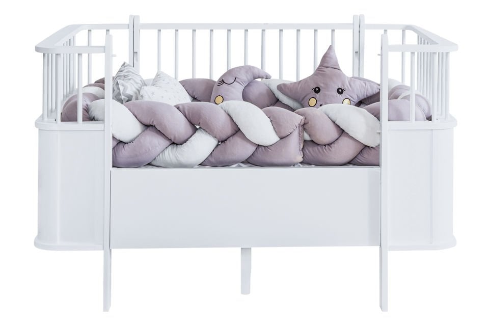 Dünya MDF Büyüyen Beşik 80x130 - Beyaz