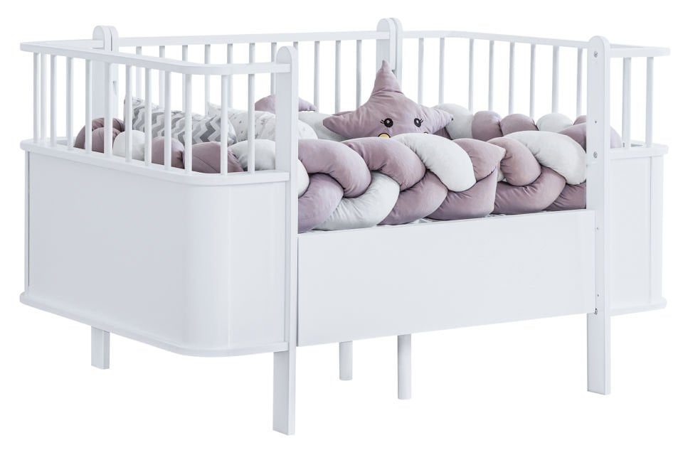 Dünya MDF Büyüyen Beşik 80x130 - Beyaz