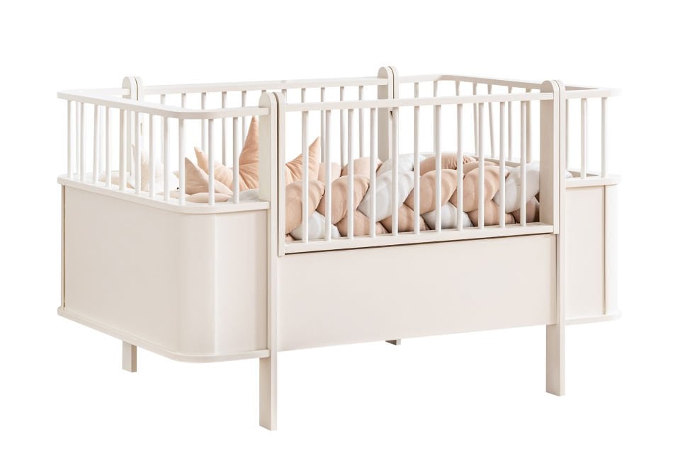 Dünya MDF Büyüyen Beşik 80x130 - Krem