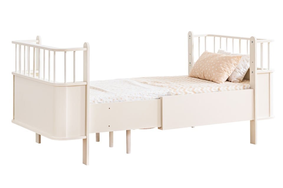 Dünya MDF Büyüyen Beşik 80x130 - Krem