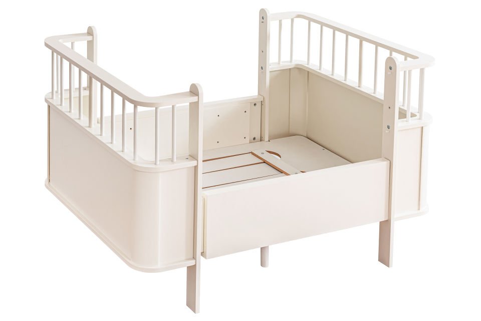 Dünya MDF Büyüyen Beşik 80x130 - Krem