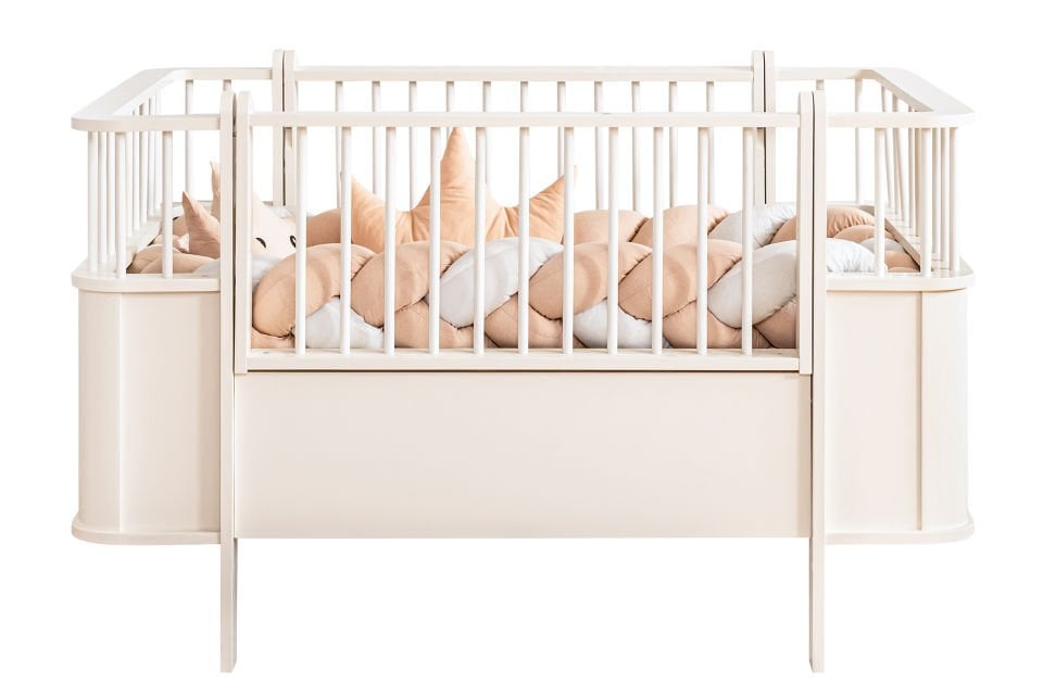 Dünya MDF Büyüyen Çekmeceli Beşik 80x130 - Krem