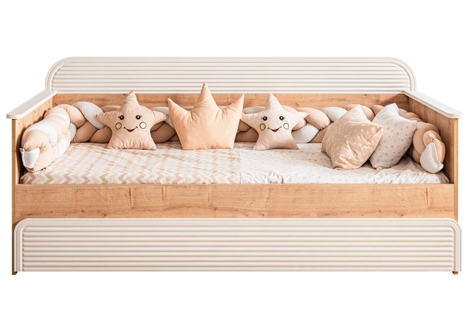 Vizyon Meşe Yavrulu Montessori Karyola, Ceviz - Krem