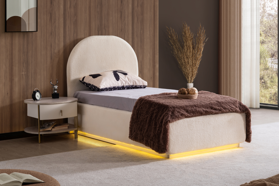 Blesk Ledli Bazalı Karyola