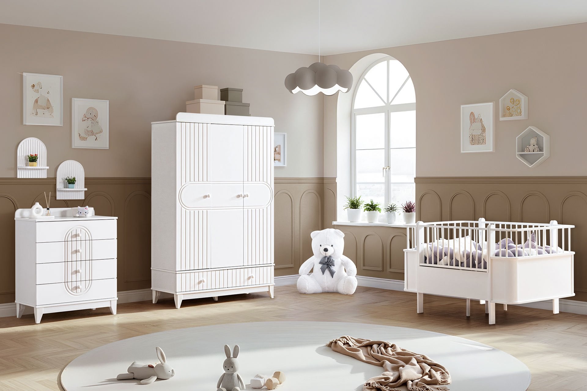 Klas Bebek Odası Takımı - Beyaz