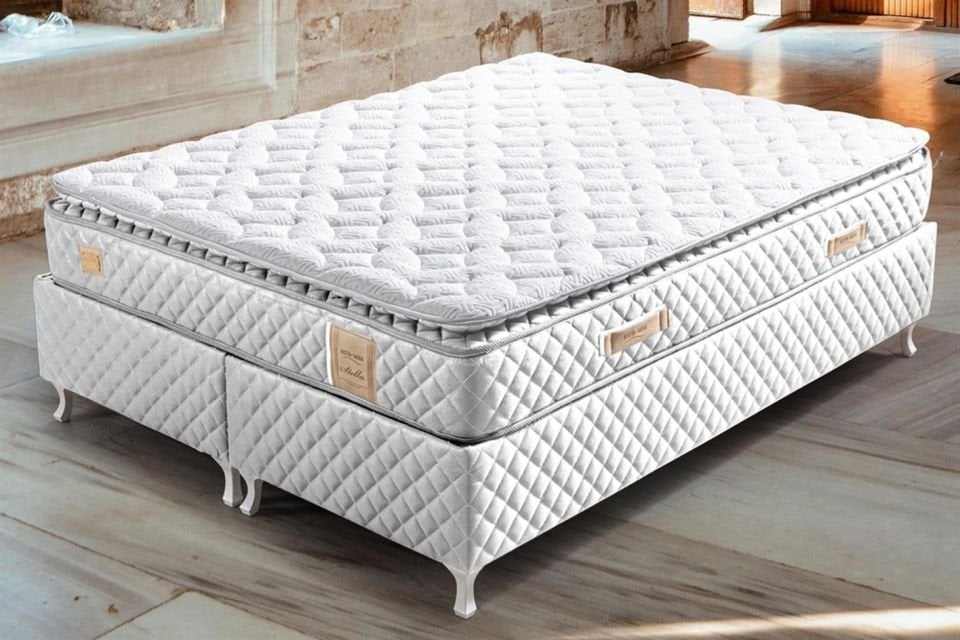 Stella Pedli Ortopedik Yaylı Yatak Beyaz - 160x200