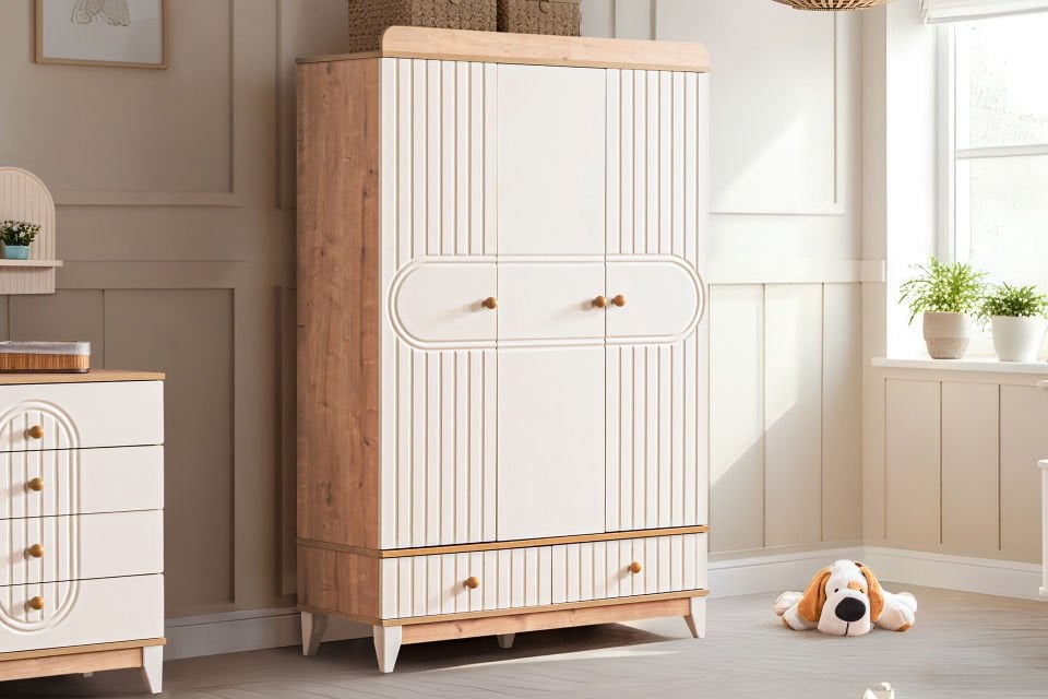 Klas Bebek Odası Takımı, Ceviz - Krem