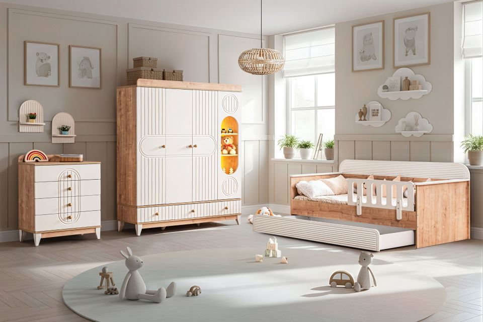 Klas Çocuk Odası Takımı, Ceviz - Krem