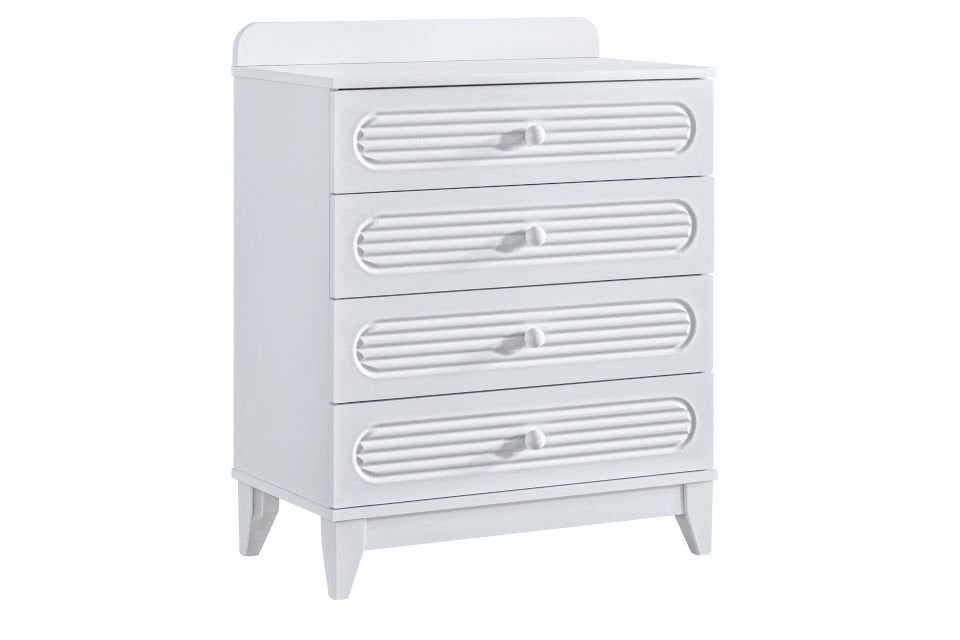 Tetri 4 Çekmeceli Şifonyer - Beyaz