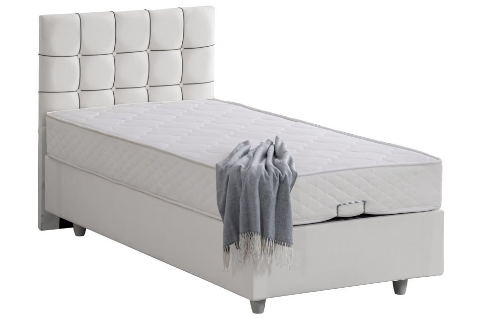 Tavira Baza Başlık Letto Yatak Seti 100 x 200 - Beyaz