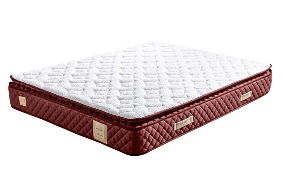 Stella Pedli Ortopedik Yaylı Yatak Bordo - 160x200