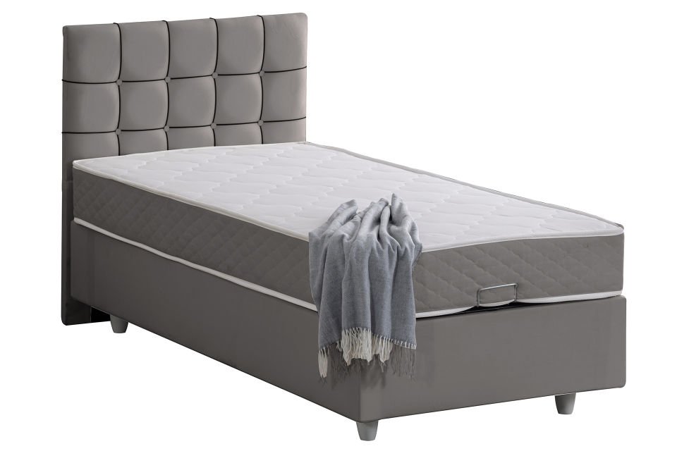 Tavira Baza Başlık Letto Yatak Seti 120 x 200 - Gri