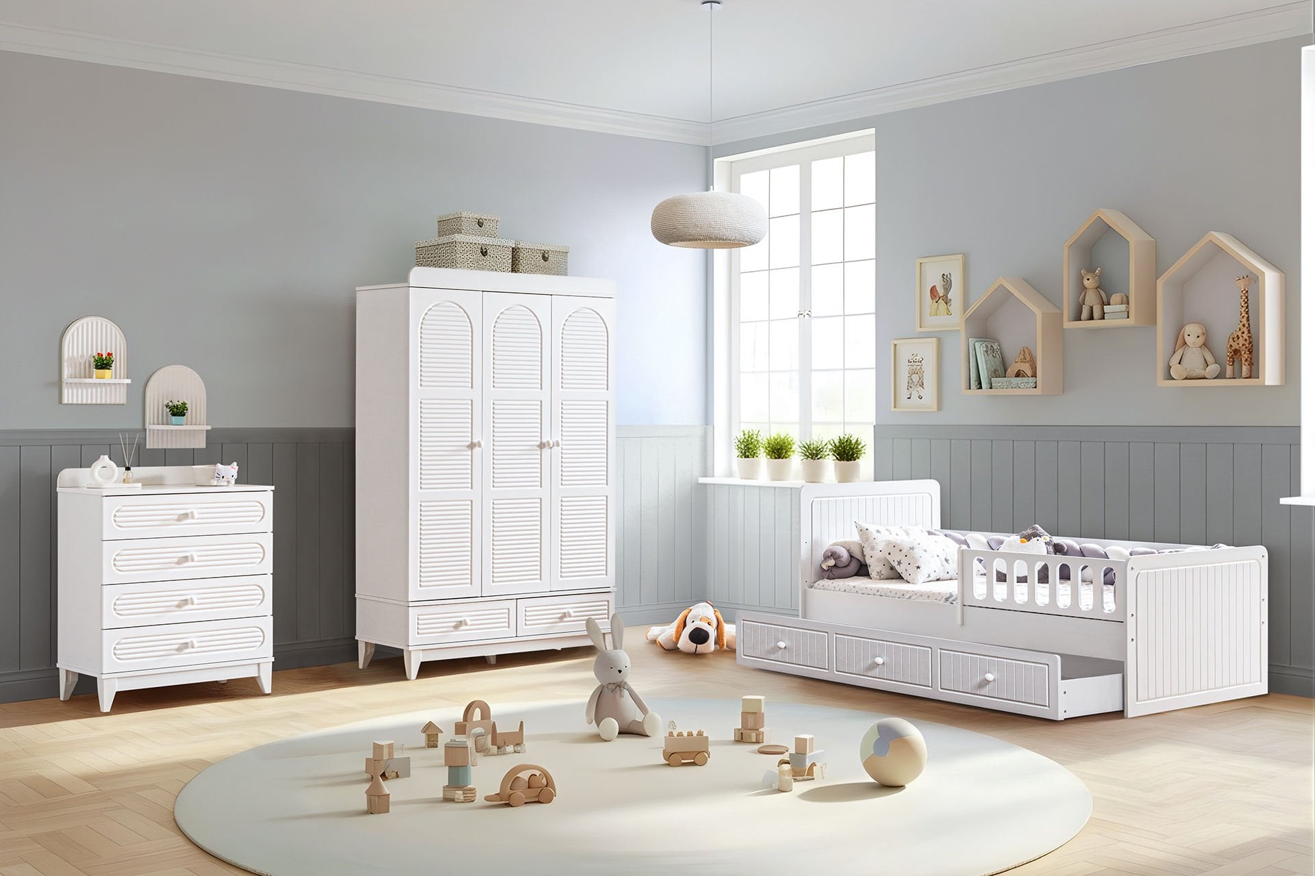 Tetri Çocuk Odası Takımı - Beyaz