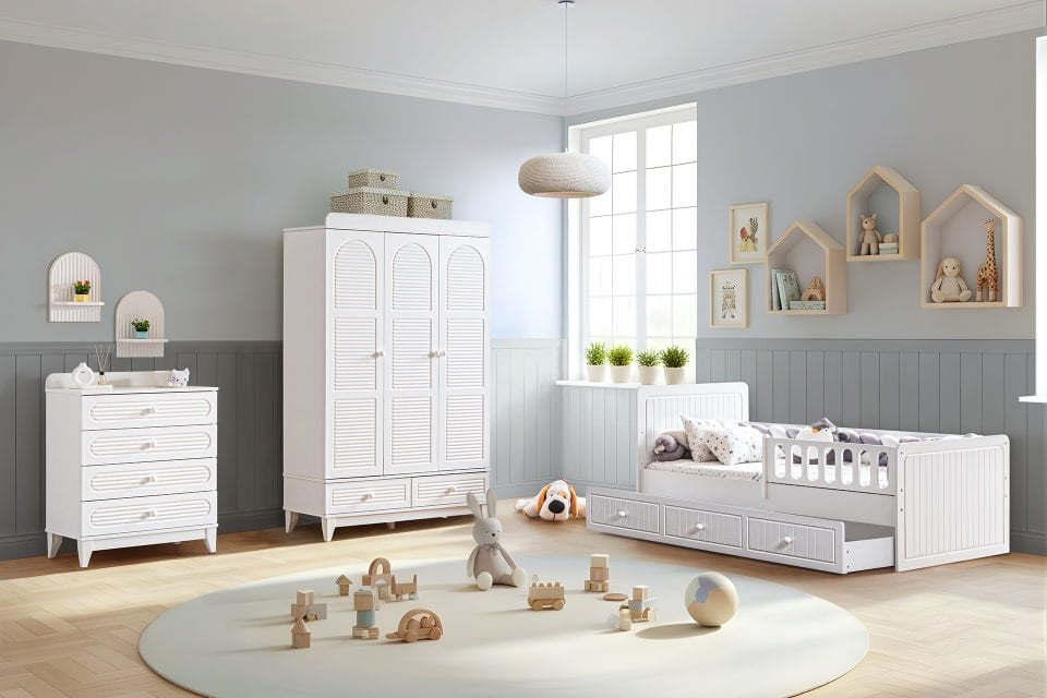 Tetri Çocuk Odası Takımı - Beyaz