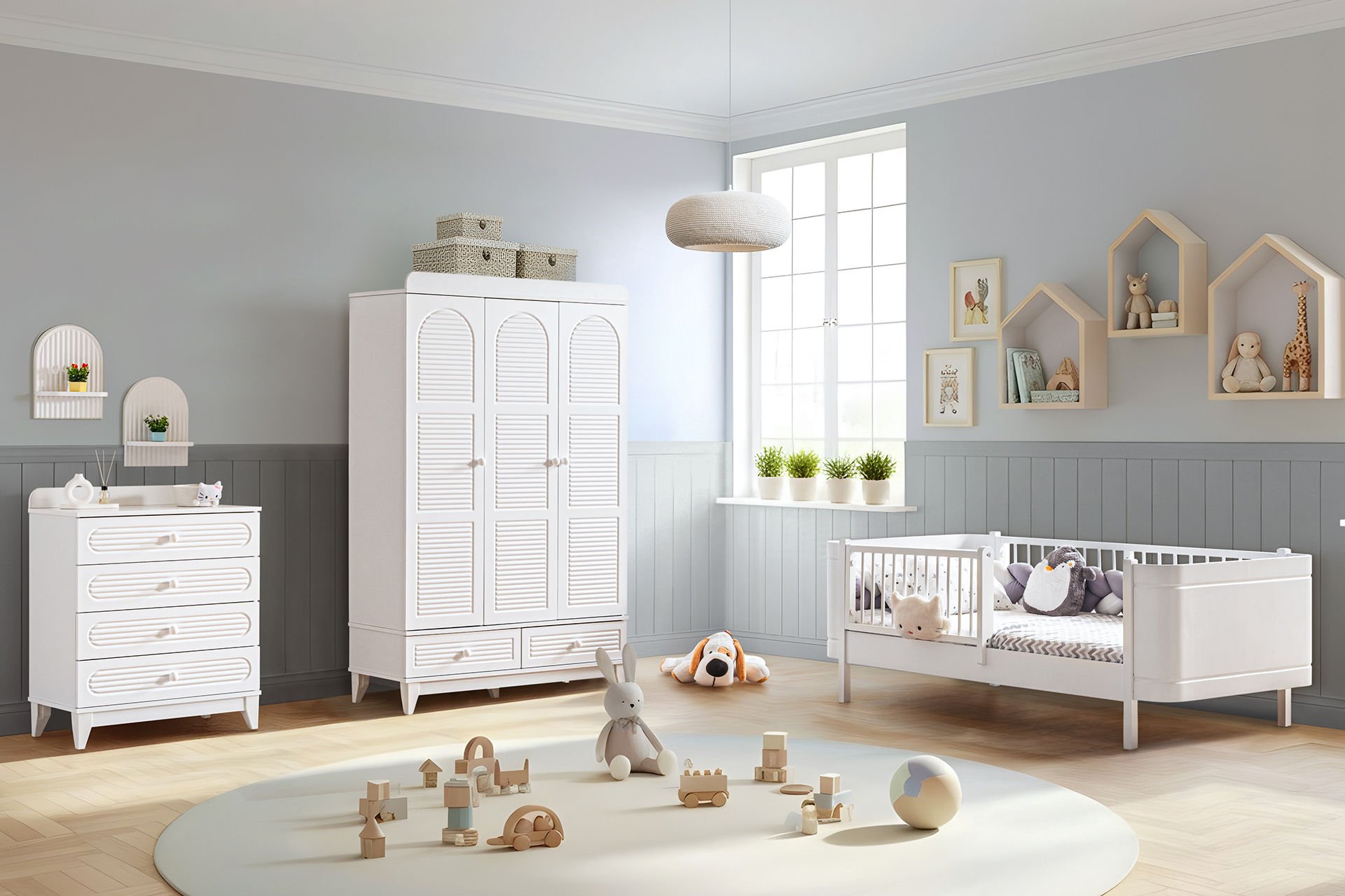 Tetri Çocuk Odası Takımı - Beyaz