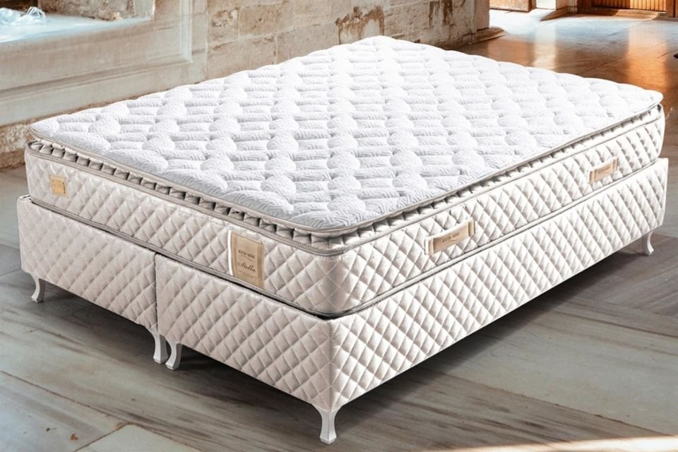 Stella Pedli Ortopedik Yaylı Yatak Krem - 100x200