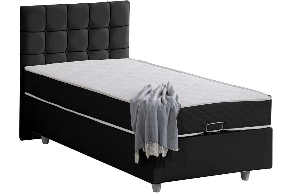 Tavira Baza Başlık Letto Yatak Seti 90 x 200 - Antrasit