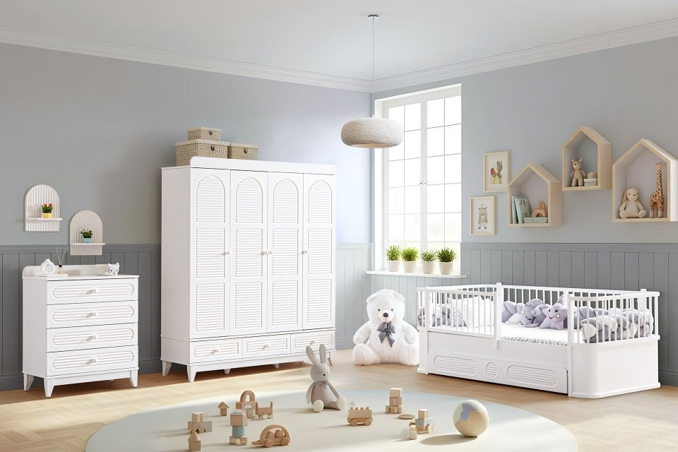 Tetri Çocuk Odası Takımı - Beyaz