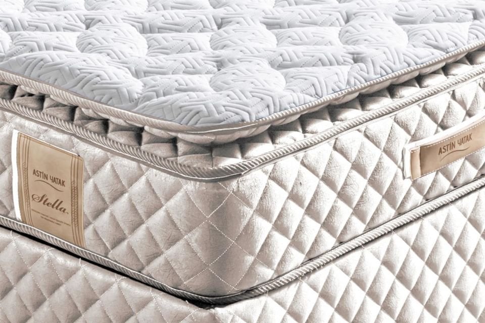 Stella Pedli Ortopedik Yaylı Yatak Krem - 160x200