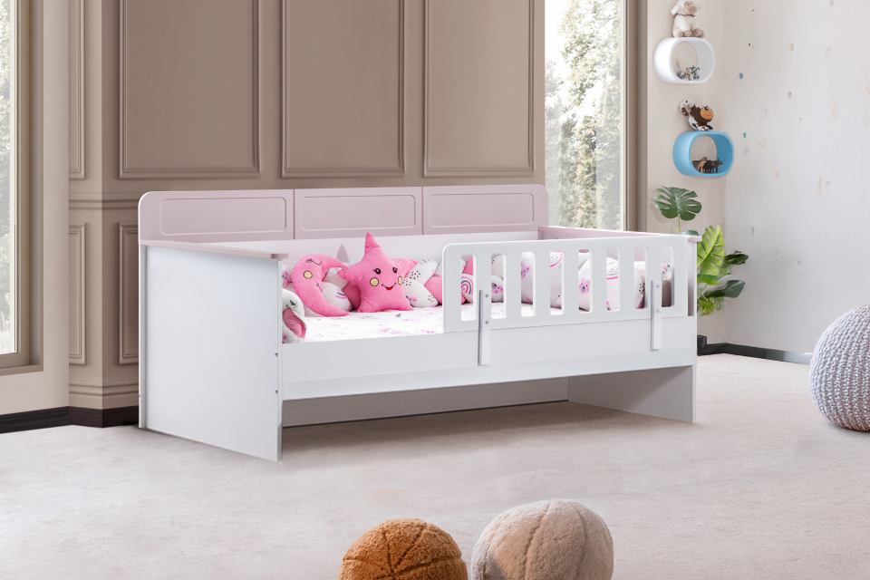 Mira Yavrulu Montessori Karyola - Yavrusuz Pembe