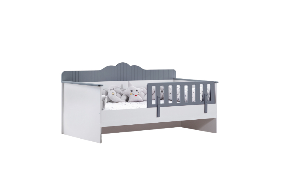 Flower Montessori Karyola - Yavrusuz Gri