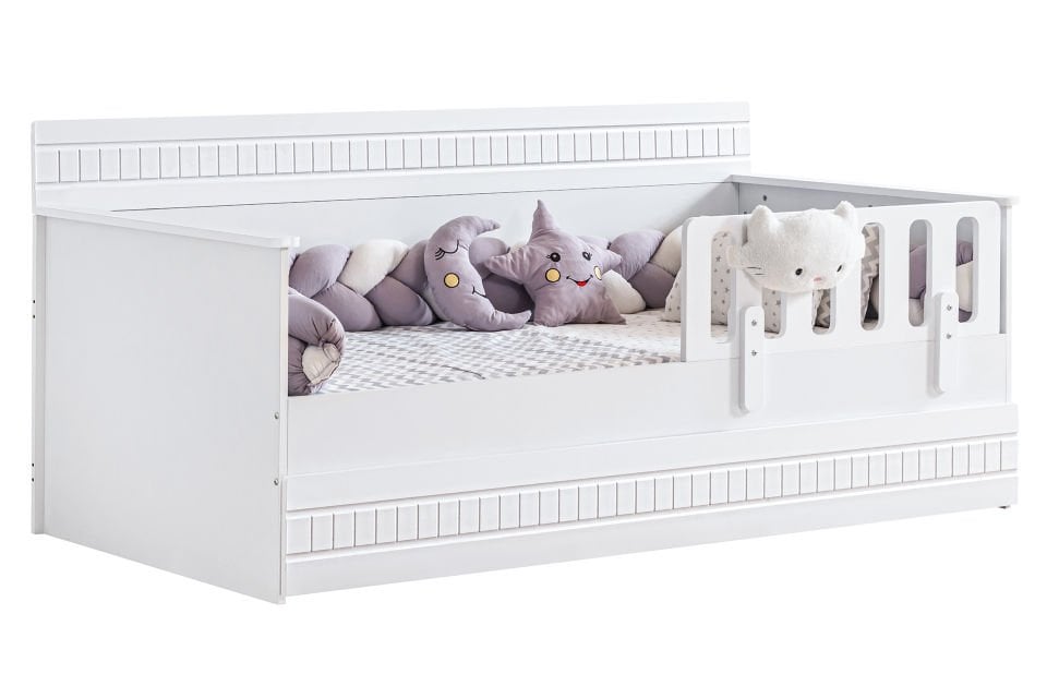 Bakü Yavrulu Montessori Karyola - Beyaz