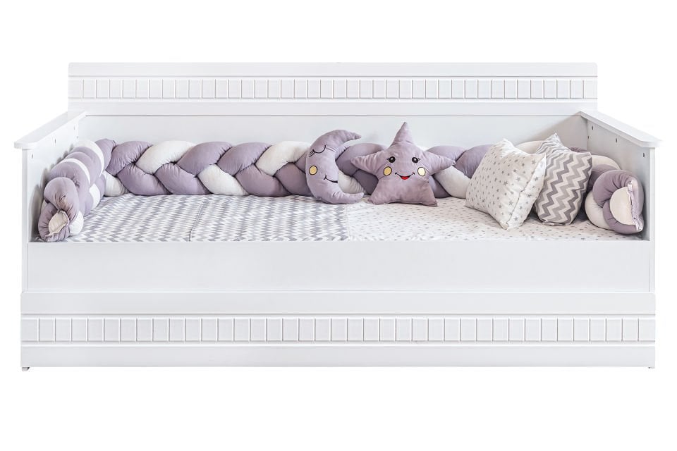 Bakü Yavrulu Montessori Karyola - Beyaz