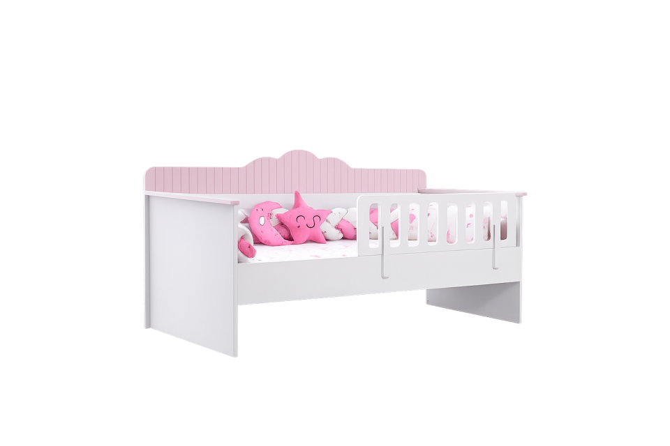 Flower Montessori Karyola - Yavrusuz Pembe