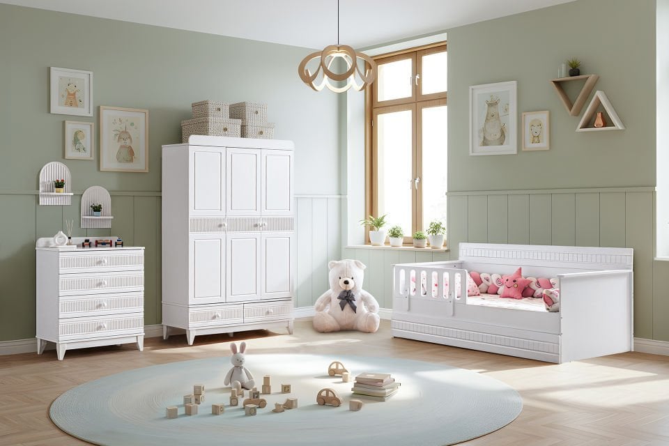 Bakü Çocuk Odası Takımı - Beyaz