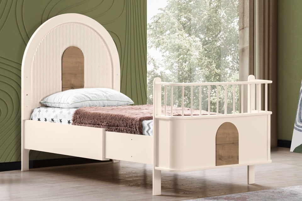 Venüs MDF Büyüyen Beşik, Ceviz - Krem