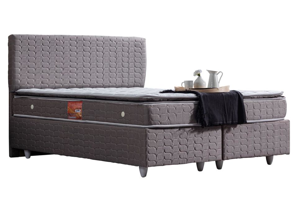 Stella Baza Başlık Real Pedli Yatak Seti 150 x 200 - Kahve