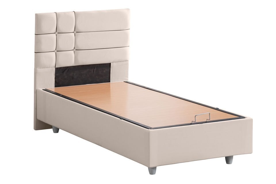 Almada Baza Başlık Seti 90 x 190 - Krem