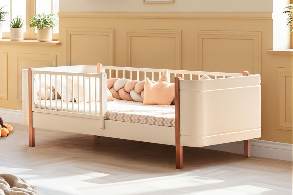 Perla Montessori Karyola, Ceviz - Krem