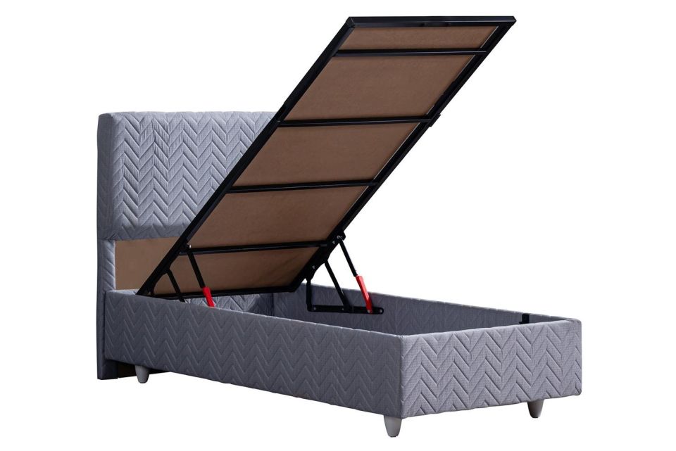 Kristal  Baza Başlık Seti 90 x 200 - Gri