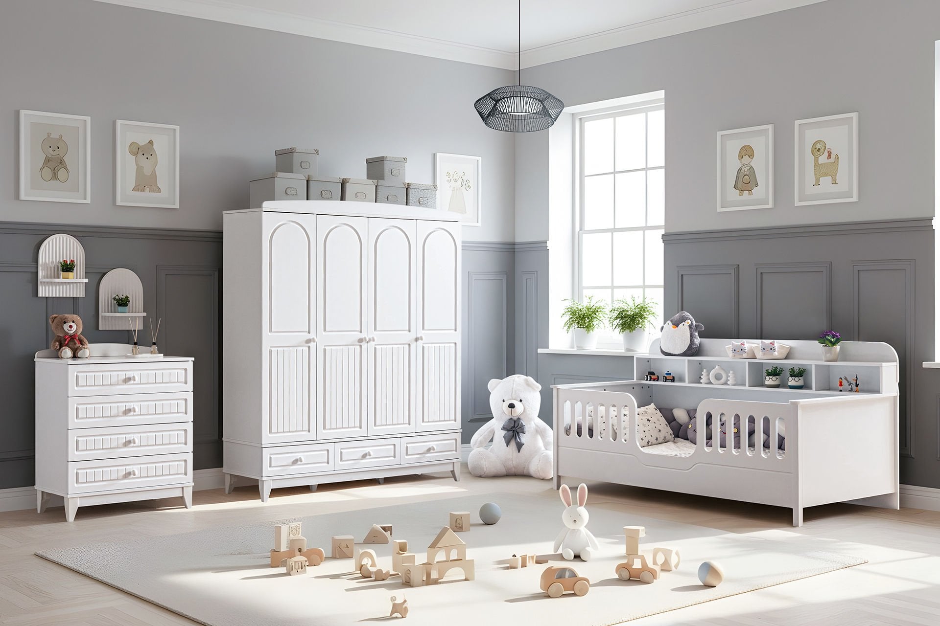 Deniz Çocuk Odası Takımı - Beyaz