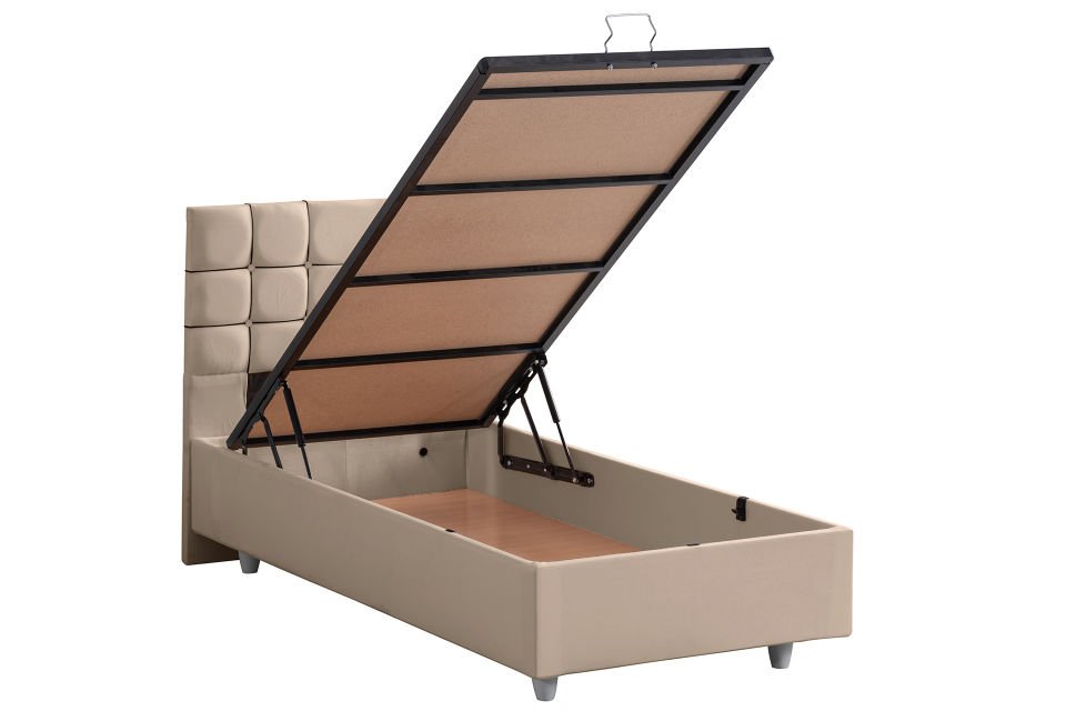 Almada Baza Başlık Seti 90 x 200 - Bej