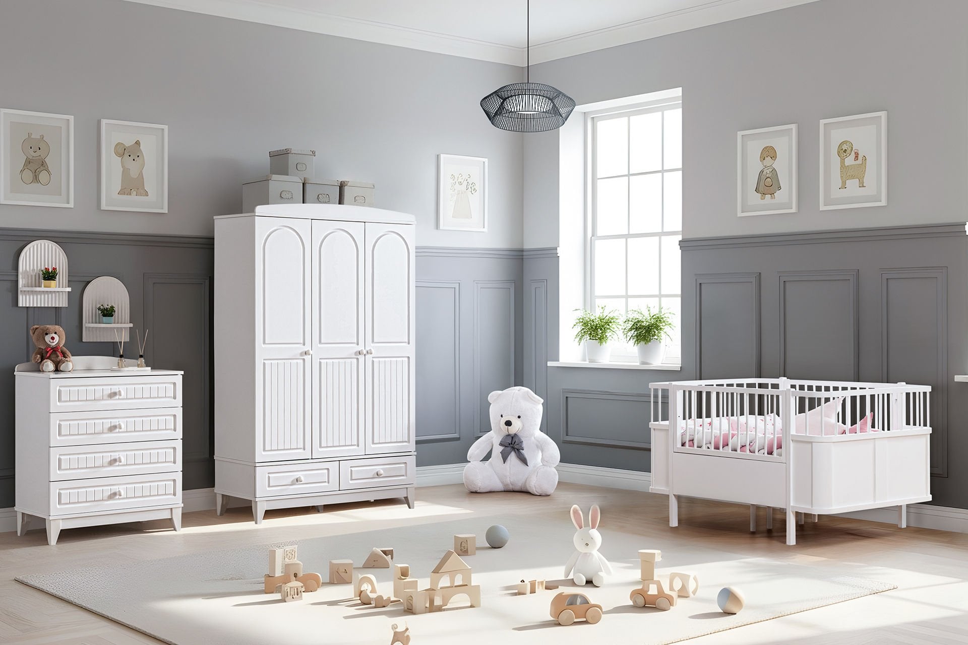 Deniz Bebek Odası Takımı - Beyaz